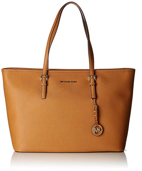 michael kors jet set travel studded medium tote|michael kors saffiano large tote.